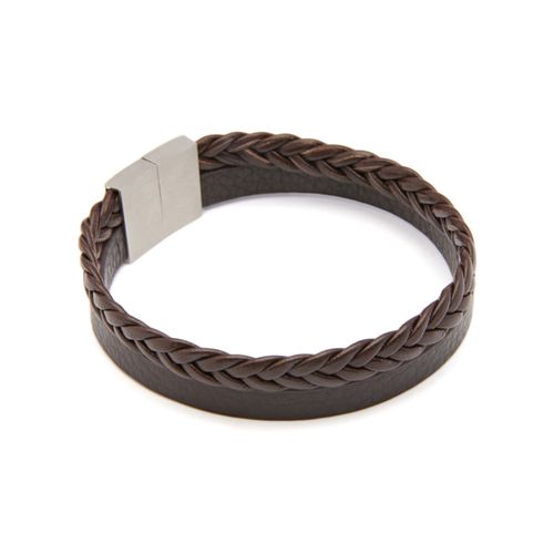 Pulseira Tirolla de Couro Natural Marrom