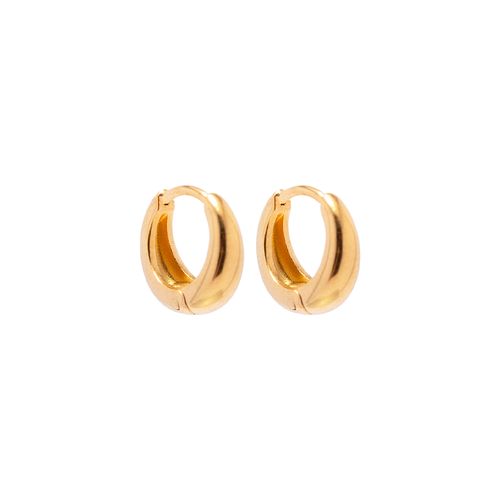 Brinco Lia de Aço Dourado