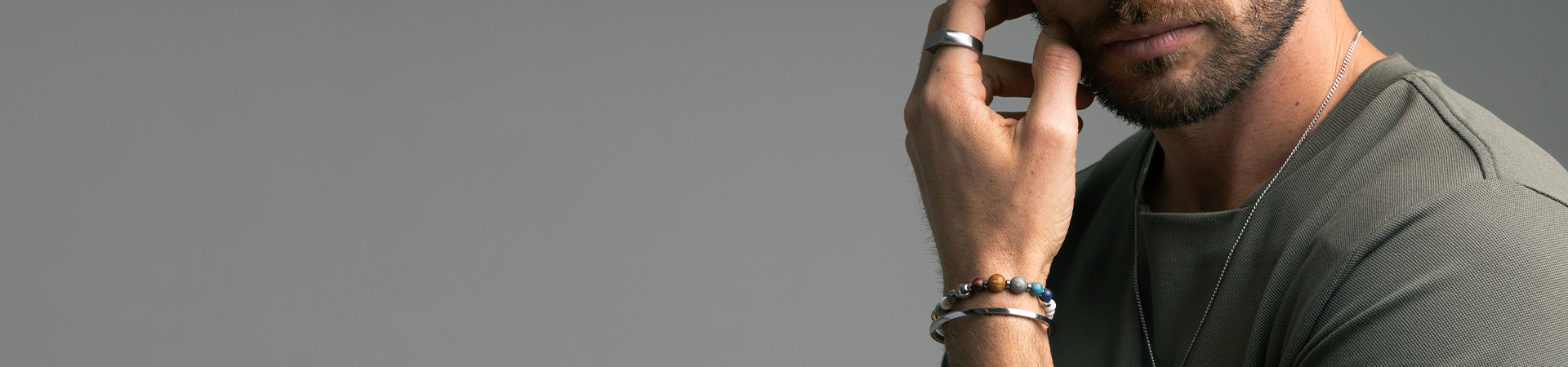 Banner de Pulseiras Masculinas e Correntes